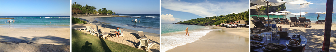 The beaches near the villa